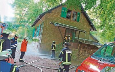 An der Krummelshütte übte die Feuerwehr St. Ingbert den Ernstfall